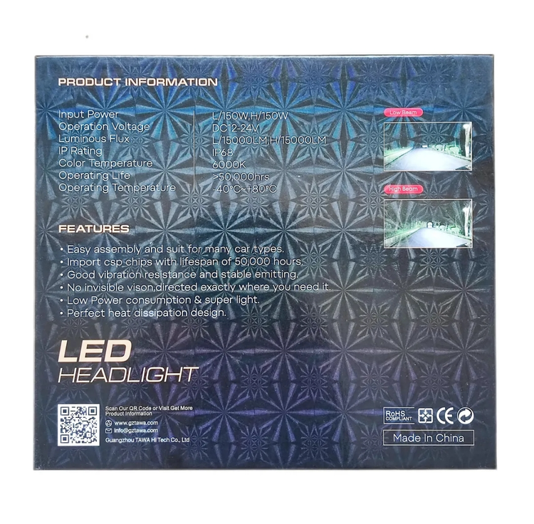 هدلايت كانپكس مدل M۱۰ PRO MAXپايه H7(نور پائین)